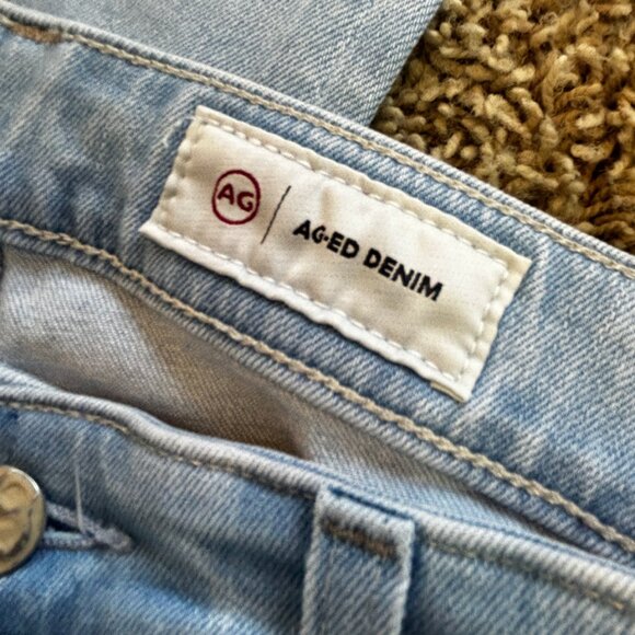 AG ADRIANO GOLDSCHMEID The Mari Crop High Rise Slim Straight Jeans in Size 27 - Picture 7 of 9